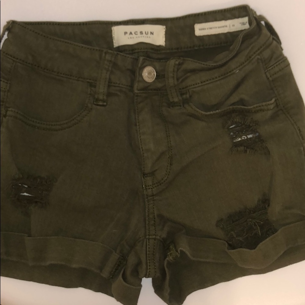 Navy green pacsun shorts